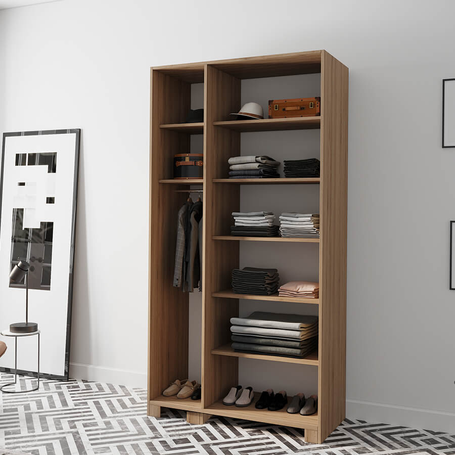 ארון בגדים 3 דלתות גדול דגם הום 120X240